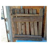 Rustic Wooden Fence Panels and Birdhouses