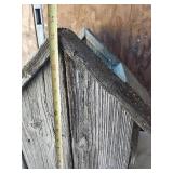 Rustic Wooden Fence Panels and Birdhouses