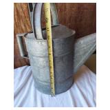 Vintage Metal Items including Galvanized Buckets, Watering Can, Gear, License Plate and Metal Rings