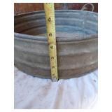 Vintage Metal Items including Galvanized Buckets, Watering Can, Gear, License Plate and Metal Rings