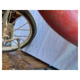 Vintage Tricycle with Metal Fenders - Broken Tire, Fender