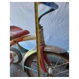 Vintage Tricycle with Metal Fenders - Broken Tire, Fender