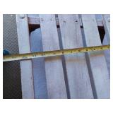 Vintage Wooden Sled with Metal Runners