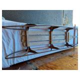 Vintage Wooden Sled with Metal Runners