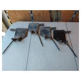 Lot of 4 Heavy Duty Metal Brackets