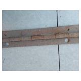 Assorted Farm Parts and Tools including Chains, Clamps, and Drill Bits