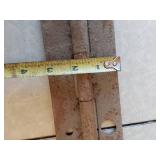 Assorted Farm Parts and Tools including Chains, Clamps, and Drill Bits