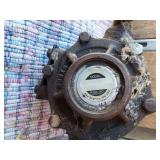 Hypro 7700N Model Pump and Large Metal Funnel