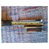 Assorted Farm and Workshop Items including Disc Harrow Blades, Bolts, Handles, and Hardware