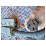 Heavy Duty Electrical Extension Cord with Plug and Outlet Box - Weather Cracked