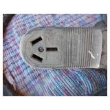 Heavy Duty Electrical Extension Cord with Plug and Outlet Box - Weather Cracked