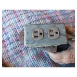 Heavy Duty Electrical Extension Cord with Plug and Outlet Box - Weather Cracked