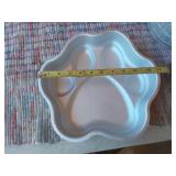 Pet Food Bowls and Wilton Industries Paw-Shaped Cake Pan