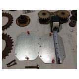 Mixed Mechanical Parts Lot including Gears, Springs, and Hubs