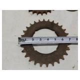 Mixed Mechanical Parts Lot including Gears, Springs, and Hubs