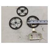 Mixed Mechanical Parts Lot including Gears, Springs, and Hubs