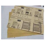 3M and Norton Sandpaper Sheets and Discs Assortment