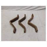 Lot of 3 Metal Brackets