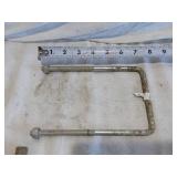 Lot of Various Mechanical Hardware and Fittings such as bolts, nuts, washers, U-bolts, and fittings