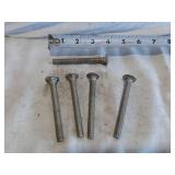 Lot of Various Mechanical Hardware and Fittings such as bolts, nuts, washers, U-bolts, and fittings