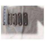 Bearing kit including Part 502, various metal plates, and hardware components