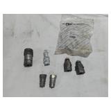Parker Hydraulic Quick Couplers including FEM-501-8FP-NL, Various Couplings - As Pictured