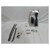 Various Mechanical Parts including Chains, Spacers, Nuts, and Accessories