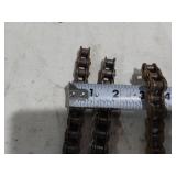 Various Mechanical Parts including Chains, Spacers, Nuts, and Accessories
