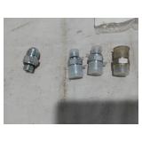 Various Mechanical Parts including Chains, Spacers, Nuts, and Accessories