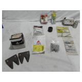 Mixed Brand Lot of Farm Equipment Parts including clevis pins, cotter pins, a quick coupler, and more