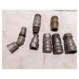 Lot of Hydraulic Quick Connect Couplers and Fittings