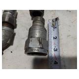 Lot of Hydraulic Quick Connect Couplers and Fittings
