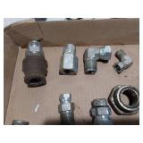 Assorted Hydraulic Fittings and Connectors