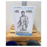 A themed Superman lot featuring two oversized mugs and a collectible 2016 Blue Line Superman figure in sealed packaging. A themed Superman lot featuring two oversized mugs and a collectible 2016 Blue Line Superman figure in sealed packaging.