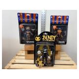A collectible set featuring two figures from the 2019 Shadow Bandit series and one from the 2017 Bendy and the Ink Machine A collectible set featuring two figures from the 2019 Shadow Bandit series and one from the 2017 Bendy and the Ink Machine