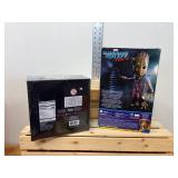 A Marvel-themed lot featuring a sealed Funko Fantastic Four mystery box with five collectible items, plus a new-in-box Guardians of the Galaxy Vol. 2 Baby Groot figure. A Marvel-themed lot featuring a sealed Funko Fantastic Four mystery box with five collectible items, plus a new-in-box Guardians of the Galaxy Vol. 2 Baby Groot figure.