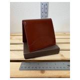 Ghurka International Bifold Wallet – Glazed Chestnut Brown Leather (New in Box) 4.25" x 4" (when folded) Ghurka International Bifold Wallet – Glazed Chestnut Brown Leather (New in Box) 4.25" x 4" (when folded)