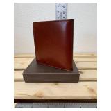 Ghurka International Bifold Wallet – Glazed Chestnut Brown Leather (New in Box) 4.25" x 4" (when folded) Ghurka International Bifold Wallet – Glazed Chestnut Brown Leather (New in Box) 4.25" x 4" (when folded)