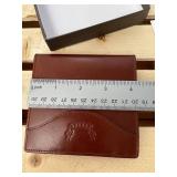 Ghurka International Bifold Wallet – Glazed Chestnut Brown Leather (New in Box) 4.25" x 4" (when folded) Ghurka International Bifold Wallet – Glazed Chestnut Brown Leather (New in Box) 4.25" x 4" (when folded)