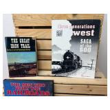Collection of 7 Railroad & Steam Engine Books Steam, Grain and Sawdust, A Treasury of Railroad Folklore, The Great Iron Trail Collection of 7 Railroad & Steam Engine Books Steam, Grain and Sawdust, A Treasury of Railroad Folklore, The Great Iron Trail