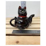 Mid-Century Modern Shafford Redware Black Cat Teapot - Excellent condition Mid-Century Modern Shafford Redware Black Cat Teapot - Excellent condition