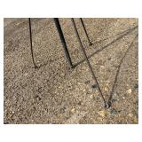 Antique 66-Inch Copper Spear Lightning Rod with Twist Metal Roof Bracket (It appears the copper has been shot) Antique 66-Inch Copper Spear Lightning Rod with Twist Metal Roof Bracket (It appears the copper has been shot)