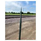 Antique 66-Inch Copper Spear Lightning Rod with Twist Metal Roof Bracket (It appears the copper has been shot) Antique 66-Inch Copper Spear Lightning Rod with Twist Metal Roof Bracket (It appears the copper has been shot)