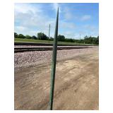 Antique 66-Inch Copper Spear Lightning Rod with Twist Metal Roof Bracket (It appears the copper has been shot) Antique 66-Inch Copper Spear Lightning Rod with Twist Metal Roof Bracket (It appears the copper has been shot)