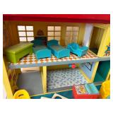 Vintage 1974 Fisher Price Little People Play Family A-Frame House Lodge – With Lots of Extra Accessories Vintage 1974 Fisher Price Little People Play Family A-Frame House Lodge – With Lots of Extra Accessories
