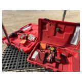 Two Milwaukee Power Plus Cordless Drills with Chargers and Case - Weak/Bad Battery Two Milwaukee Power Plus Cordless Drills with Chargers and Case - Weak/Bad Battery