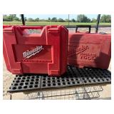 Two Milwaukee Power Plus Cordless Drills with Chargers and Case - Weak/Bad Battery Two Milwaukee Power Plus Cordless Drills with Chargers and Case - Weak/Bad Battery