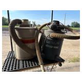 Two Older Shop Vacuums – 5-Gallon Metal Canister & 1.5 Peak HP 2-Gallon with Wheels Two Older Shop Vacuums – 5-Gallon Metal Canister & 1.5 Peak HP 2-Gallon with Wheels