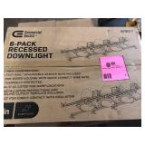 Commercial Electric 4 in. White Recessed Non-IC New Construction Housing (6-Pack) Customer Returns See Pictures