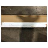 Home Decorators Collection White Cordless Room Darkening Faux Wood Blind with 2 in. Slats - 72.5 in. W x 72 in. L (Actual 72 in. W x 72 in. L)    Customer Returns See Pictures